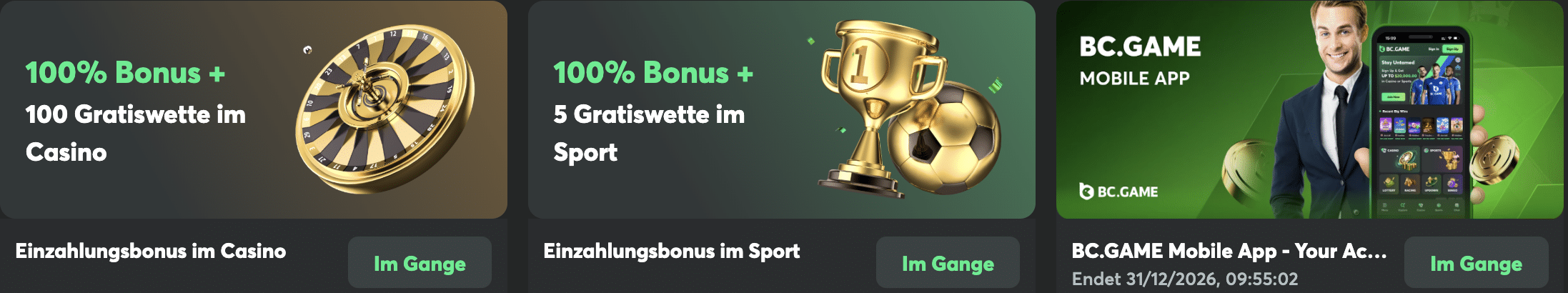 bonus bei bcgame